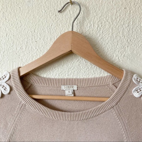 J Crew Knit Floral Embroidered Sweater Size Small - Picture 6 of 13